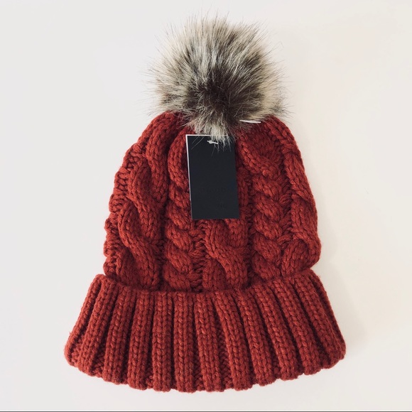 Red Pom Pom Beanie | Poshmark